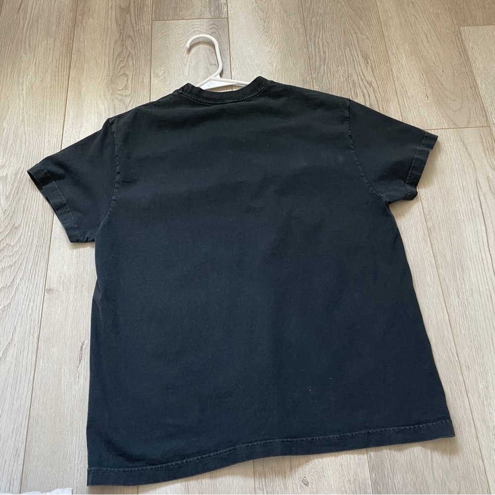 Brandy Melville Tshirt radio silence womens Black (one size) casual crop retro - Picture 4 of 6